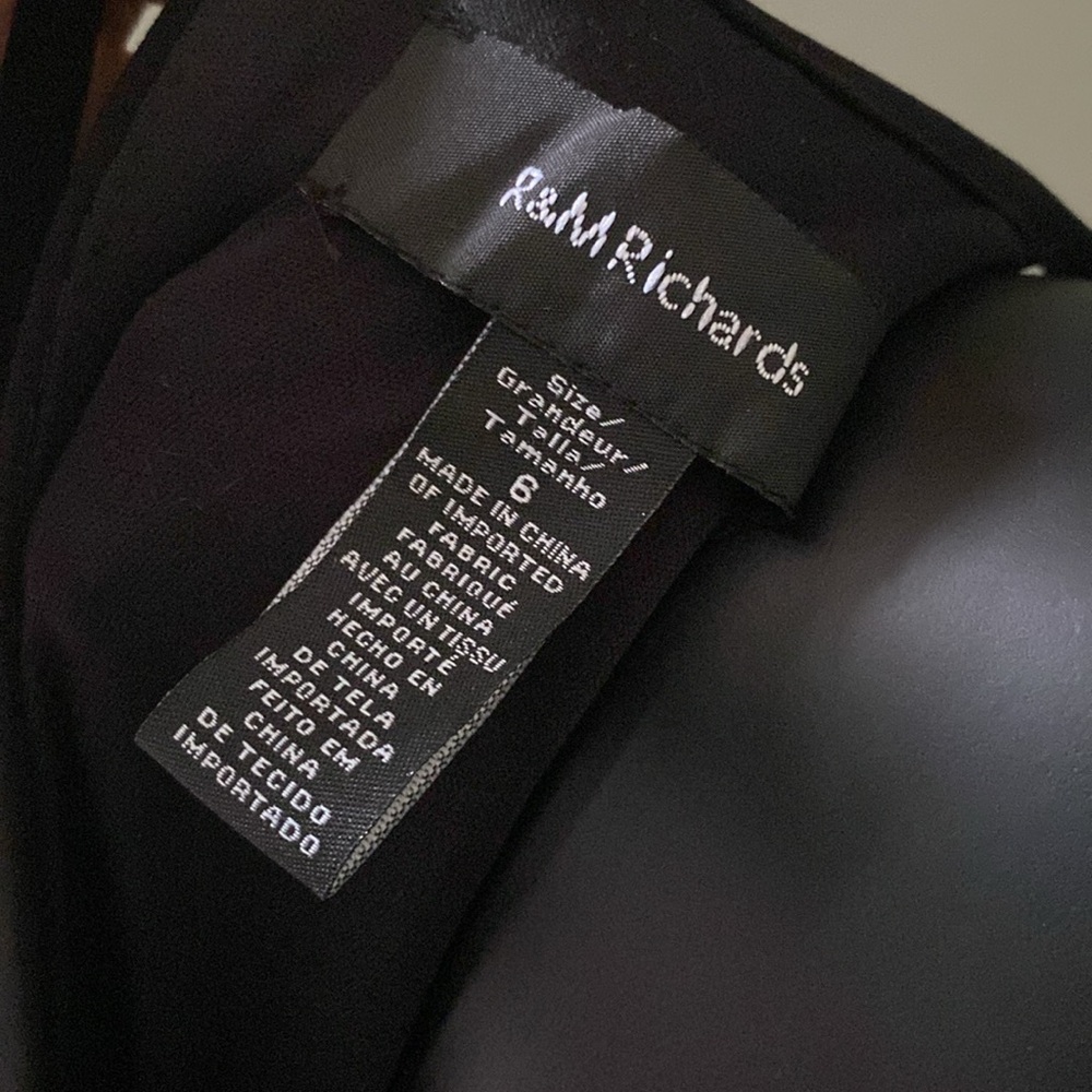 R&M Richards Black Sleeveless Halter Gown Dress - Picture 11 of 11